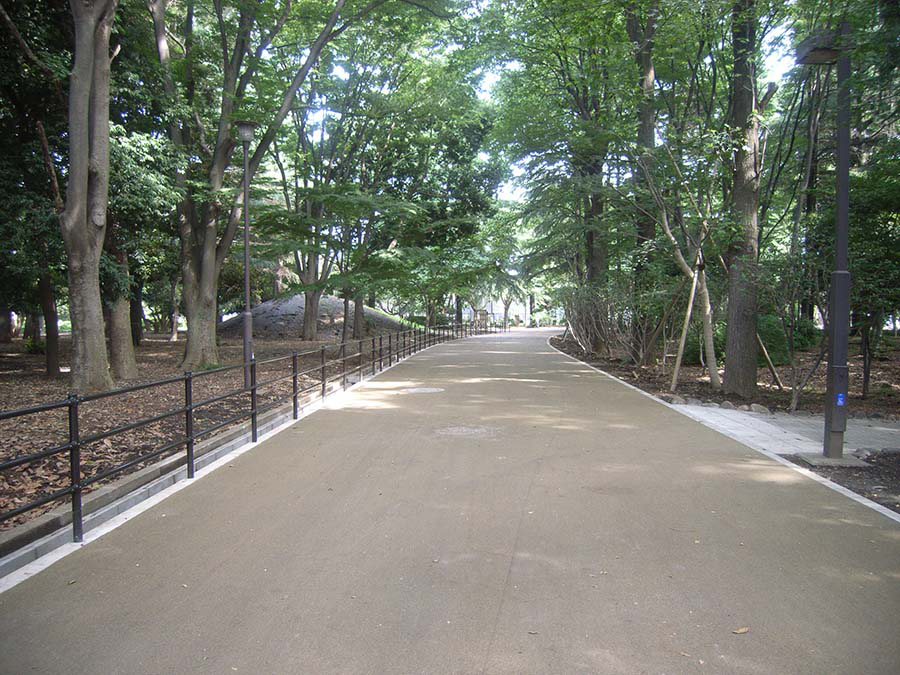 砧公園園路改修工事